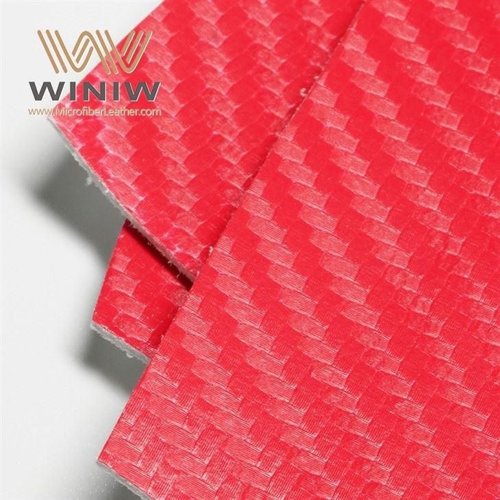 Imitation Carbon Fiber Material Microfiber Leather For Hockey Gloves